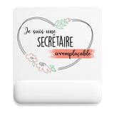 Tapis de souris ergonomique avec repose-poignet, accessoire bureau pour femme et homme, fête des pères, cadeau pas cher, idée cadeau fête des mères, secret santa, départ à la retraite, télétravail et gaming