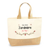Sac Jute Fête des Mères Fêtes des Pères Mamie Papi Famille Idée Cadeau anniversaire Noël Travail Boulot Métier Départ Retraite Collègue Femme Homme