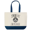 Sac de shopping bleu J'peux pas Mécanique