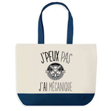 Sac de shopping bleu J'peux pas Mécanique