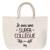 Sac Fête des Mères Mamie Famille Idée Cadeau anniversaire Noël Travail Boulot Métier Départ Retraite Collègue Femme cabas shopping plage