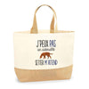 Sac Jute Fête des Mères Fêtes des Pères Mamie Papi Famille Idée Cadeau anniversaire Noël Travail Boulot Métier Départ Retraite Collègue Femme Homme