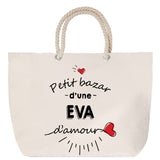 Sac Fête des Mères Mamie Famille Idée Cadeau anniversaire Noël Travail Boulot Métier Départ Retraite Collègue Femme cabas shopping plage