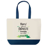Sac de shopping bleu Merci Ébéniste Inoubliable Femme
