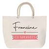 Sac Fête des Mères Mamie Famille Idée Cadeau anniversaire Noël Travail Boulot Métier Départ Retraite Collègue Femme cabas shopping plage