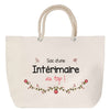 Sac Fête des Mères Mamie Famille Idée Cadeau anniversaire Noël Travail Boulot Métier Départ Retraite Collègue Femme cabas shopping plage