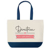 Sac de shopping bleu Directrice en Vacances