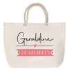 Sac Fête des Mères Mamie Famille Idée Cadeau anniversaire Noël Travail Boulot Métier Départ Retraite Collègue Femme cabas shopping plage