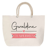 Sac Fête des Mères Mamie Famille Idée Cadeau anniversaire Noël Travail Boulot Métier Départ Retraite Collègue Femme cabas shopping plage
