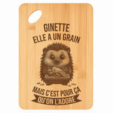 Planche bambou gravée personnalisée femme idée cadeau Fête des Mères apéro 30×20 prénom cuisine plateau fromage anniversaire noel maman mamie