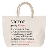 Sac Fête des Mères Mamie Famille Idée Cadeau anniversaire Noël Travail Boulot Métier Départ Retraite Collègue Femme cabas shopping plage