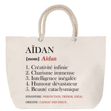Sac Fête des Mères Mamie Famille Idée Cadeau anniversaire Noël Travail Boulot Métier Départ Retraite Collègue Femme cabas shopping plage