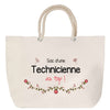 Sac Fête des Mères Mamie Famille Idée Cadeau anniversaire Noël Travail Boulot Métier Départ Retraite Collègue Femme cabas shopping plage