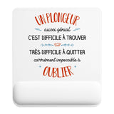 Tapis de souris ergonomique avec repose-poignet, accessoire bureau pour femme et homme, fête des pères, cadeau pas cher, idée cadeau fête des mères, secret santa, départ à la retraite, télétravail et gaming