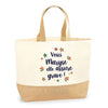 Sac Jute Fête des Mères Fêtes des Pères Mamie Papi Famille Idée Cadeau anniversaire Noël Travail Boulot Métier Départ Retraite Collègue Femme Homme