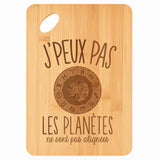 Planche bambou gravée personnalisée femme homme idée cadeau Fête des Mères Fête des Pères apéro papa maman prénom cuisine plateau fromage