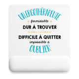 Tapis de souris ergonomique avec repose-poignet, accessoire bureau pour femme et homme, fête des pères, cadeau pas cher, idée cadeau fête des mères, secret santa, départ à la retraite, télétravail et gaming