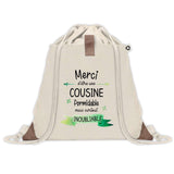 Sac à dos avec pochette Merci Cousine Inoubliable Femme