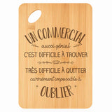 Planche bambou gravée personnalisée homme idée cadeau Fête des Pères apéro 30×20 prénom cuisine plateau fromage anniversaire noel papa papi 