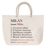 Sac Fête des Mères Mamie Famille Idée Cadeau anniversaire Noël Travail Boulot Métier Départ Retraite Collègue Femme cabas shopping plage