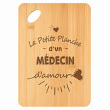 Planche bambou gravée personnalisée homme idée cadeau Fête des Pères apéro 30×20 prénom cuisine plateau fromage anniversaire noel papa papi 
