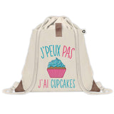 Sac à dos avec pochette J'peux pas Cupcakes