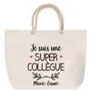 Sac Fête des Mères Mamie Famille Idée Cadeau anniversaire Noël Travail Boulot Métier Départ Retraite Collègue Femme cabas shopping plage