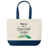 Sac de shopping bleu Merci Consultant Inoubliable Homme