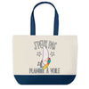 Sac de shopping bleu J'peux pas Planche A Voile