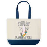 Sac de shopping bleu J'peux pas Planche A Voile