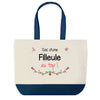 Sac de shopping bleu Filleule au Top