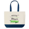 Sac de shopping bleu Meilleur Pâtissier de tous les temps