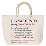 Sac Fête des Mères Mamie Famille Idée Cadeau anniversaire Noël Travail Boulot Métier Départ Retraite Collègue Femme cabas shopping plage
