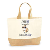 Sac Jute Fête des Mères Fêtes des Pères Mamie Papi Famille Idée Cadeau anniversaire Noël Travail Boulot Métier Départ Retraite Collègue Femme Homme