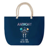 Sac de plage Bleu anse corde Anthony Unique dans l'Univers