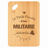 Planche bambou gravée personnalisée femme idée cadeau Fête des Mères apéro 30×20 prénom cuisine plateau fromage anniversaire noel maman mamie