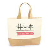 Sac Jute Fête des Mères Fêtes des Pères Mamie Papi Famille Idée Cadeau anniversaire Noël Travail Boulot Métier Départ Retraite Collègue Femme Homme
