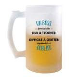 Chope de bière Formidable Boss Cadeau Travail - Planetee