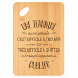 Planche bambou gravée personnalisée femme idée cadeau Fête des Mères apéro 30×20 prénom cuisine plateau fromage anniversaire noel maman mamie