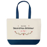 Sac de shopping bleu Décoratrice d'Intérieur au Top