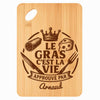 Planche bambou gravée personnalisée homme idée cadeau Fête des Pères apéro 30×20 prénom cuisine plateau fromage anniversaire noel papa papi 
