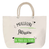 Sac Fête des Mères Mamie Famille Idée Cadeau anniversaire Noël Travail Boulot Métier Départ Retraite Collègue Femme cabas shopping plage