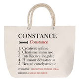 Sac Fête des Mères Mamie Famille Idée Cadeau anniversaire Noël Travail Boulot Métier Départ Retraite Collègue Femme cabas shopping plage
