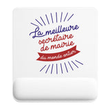 Tapis de souris ergonomique avec repose-poignet, accessoire bureau pour femme et homme, fête des pères, cadeau pas cher, idée cadeau fête des mères, secret santa, départ à la retraite, télétravail et gaming