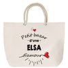 Sac Fête des Mères Mamie Famille Idée Cadeau anniversaire Noël Travail Boulot Métier Départ Retraite Collègue Femme cabas shopping plage