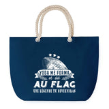 Sac de plage Bleu anse corde Flag Légende Humour Geek