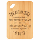 Planche bambou gravée personnalisée femme idée cadeau Fête des Mères apéro 30×20 prénom cuisine plateau fromage anniversaire noel maman mamie