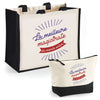 Cabas femme sac plage ou shopping tote bag pochette trousse Idée cadeau original pour anniversaire Noël travail départ retraite collègue famille fete des mères maman mamie