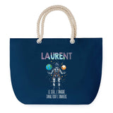 Sac de plage Bleu anse corde Laurent Unique dans l'Univers