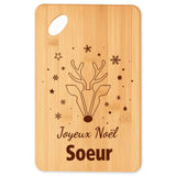 Planche à découper Joyeux noël Soeur cerf